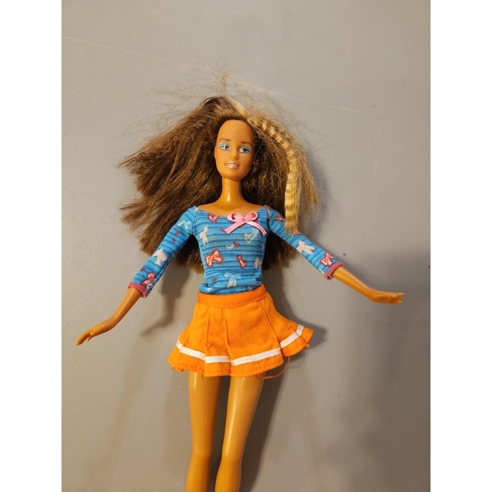 1990 Vintage Barbie Doll Crimped‎ Hair Brown Skin